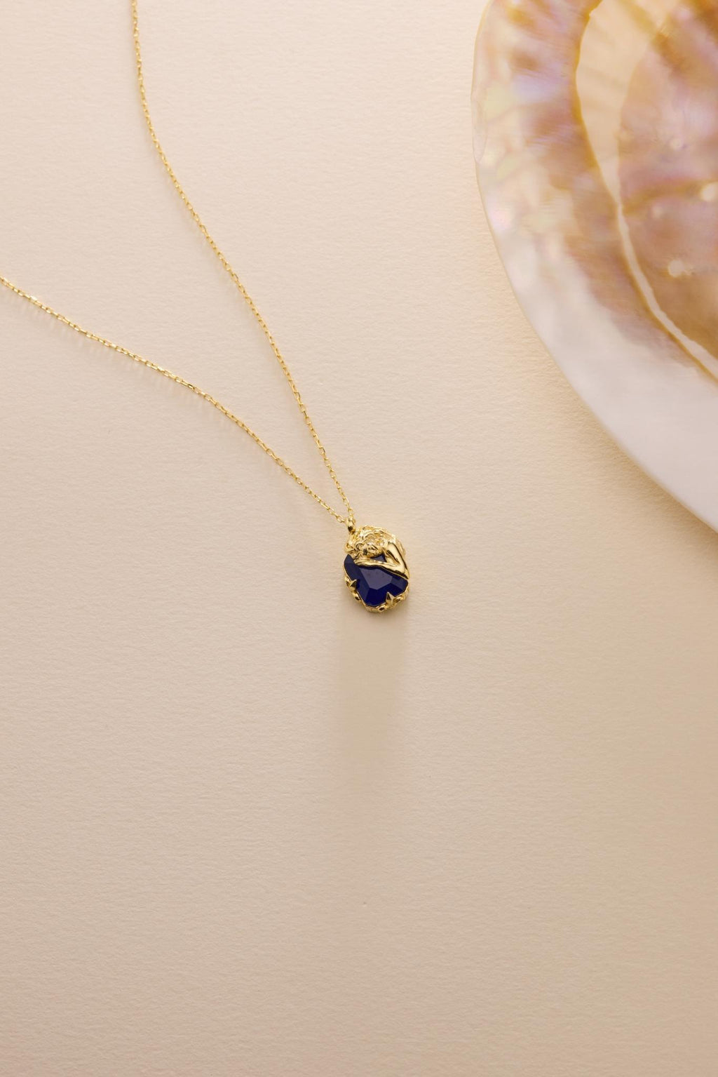 Blue Zircon Fairy Necklace Silver 925 | Dainty Gold Muse Pendant | Elegant Gift
