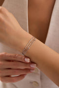 Sterling Silver Triple Chain Bracelet | Minimal Layered Design (NRZ1000804)