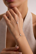 Sterling Silver Hamsa Hand Chain Bracelet | Minimalist Evil Eye Jewelry