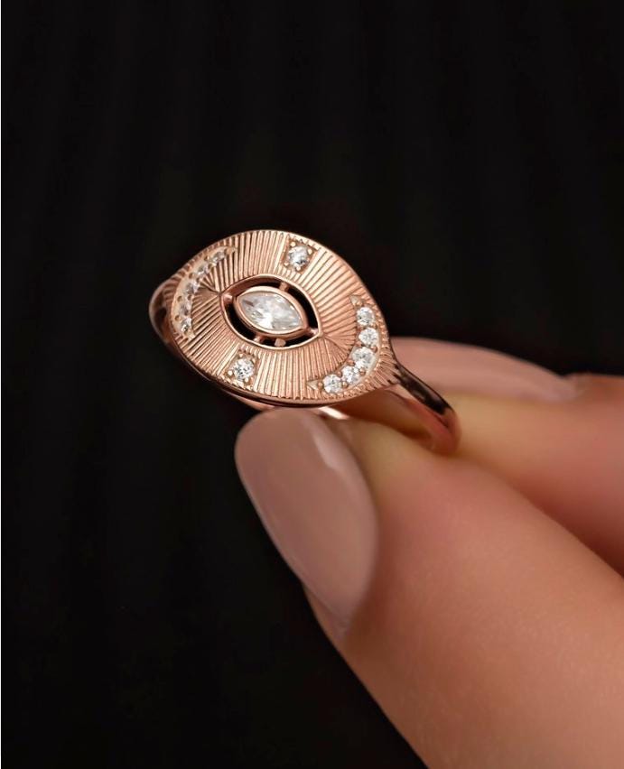 Rose Design Ring, Adjustable 925 Sterling Silver Zircon Ring for Women (NRZ998458)