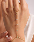 Heart Hand Chain Bracelet | 925 Sterling Silver Bracelet | Gold Plated Jewelry