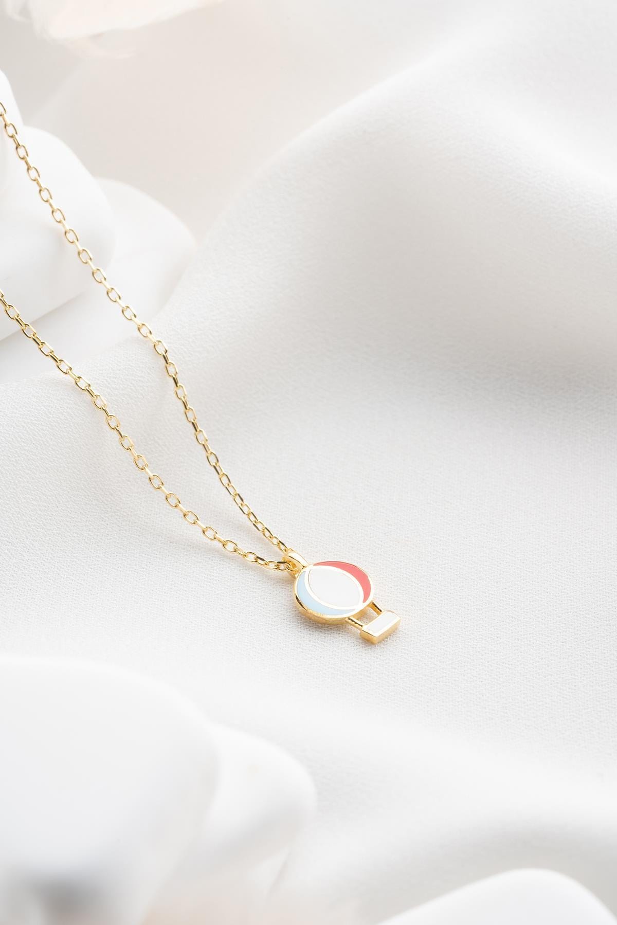 Dainty Balloon Necklace | 14K Gold Plated Sterling Silver