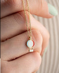 Dainty Balloon Necklace | 14K Gold Plated Sterling Silver