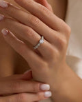 Adjustable Solitaire Ring | 925 Sterling Silver Zircon Promise Ring