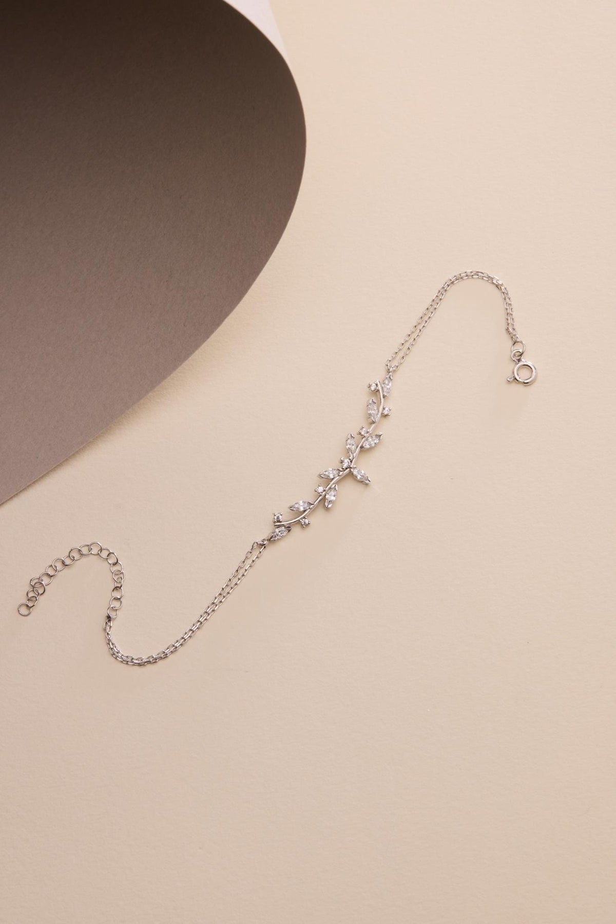 925 Sterling Silver Rhodium Plated Bracelet | Marquise Zircon Gift for Her