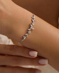 925 Sterling Silver Rhodium Plated Bracelet | Marquise Zircon Gift for Her