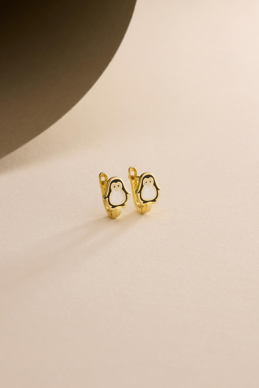 Penguin Earrings | 925 Sterling Silver Enamel Kids Stud Earrings