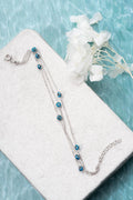 Triple Chain Evil Eye Bracelet | 925 Sterling Silver Layered Jewelry