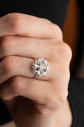 Adjustable Snowflake Spin Ring | 925 Sterling Silver Zircon