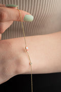 Fish Bracelet Sterling Silver | Dainty Gold Jewelry | Minimal Pisces Gift for Her