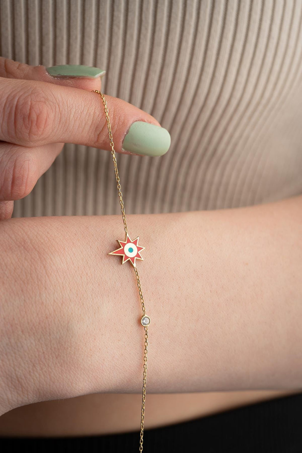 North Star Bracelet Sterling Silver | Dainty Gold Jewelry | Minimal Celestial Gift for Her