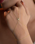 Gold Plated Crab Hand Chain | Sterling Silver Zodiac Bracelet | Dainty Summer Jewelry Gift