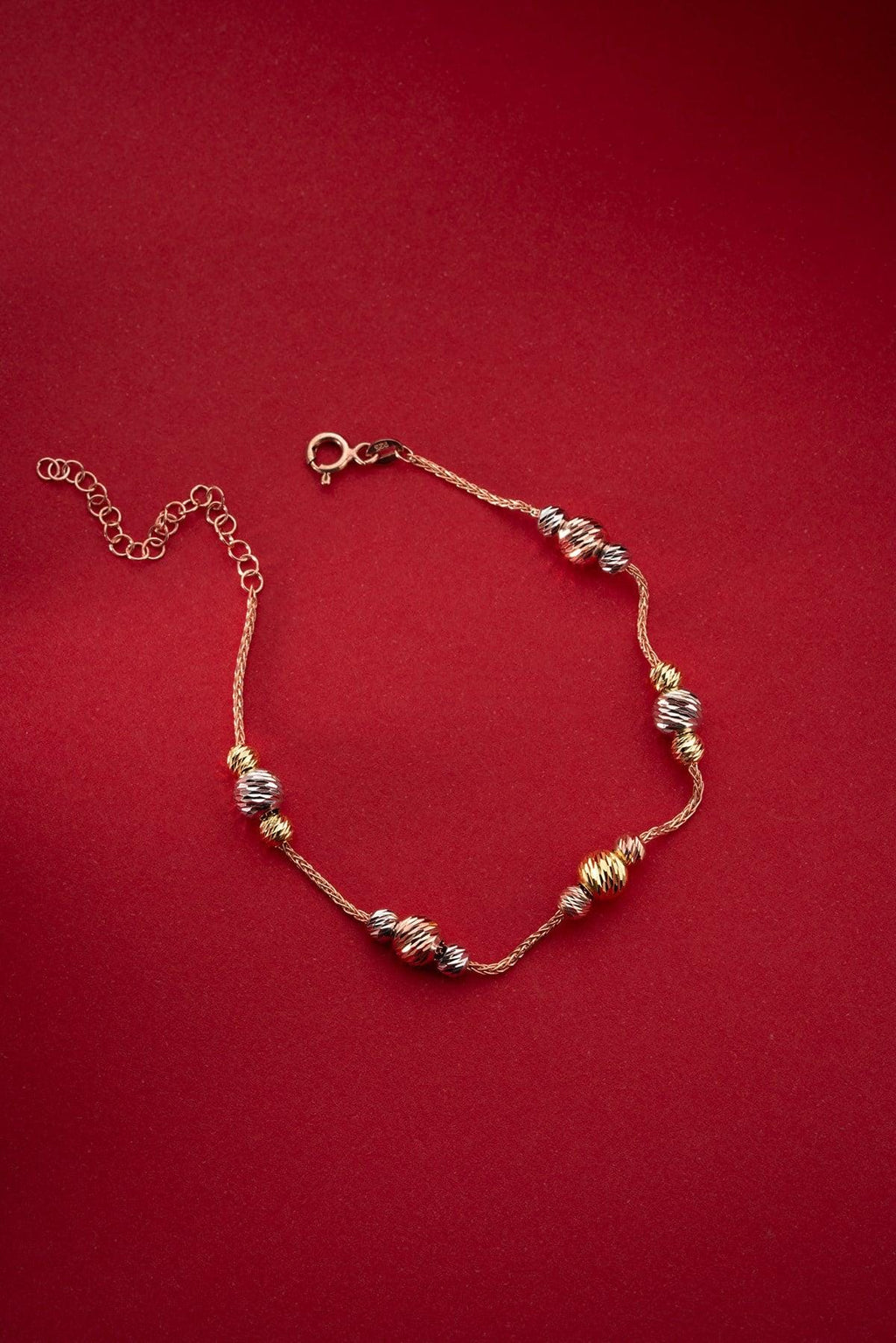 Sterling Silver Dorika Bracelet | Dainty Minimal Jewelry | Rose Gold Bead Bracelet | Gift for Her