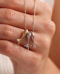 Lucky Fish Necklace Silver 925 | Minimal Dainty Jewelry | Rhodium Plated Charm | Gift for Her