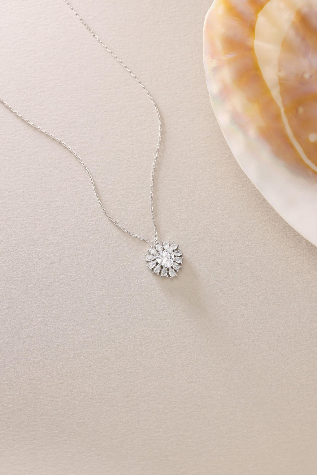 Baguette Heart Necklace Silver 925 | Dainty Zircon Jewelry | Minimal White Heart Pendant | Gift