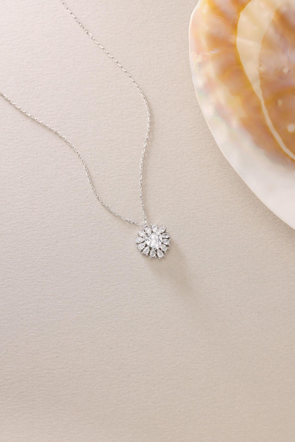 Baguette Heart Necklace Silver 925 | Dainty Zircon Jewelry | Minimal White Heart Pendant | Gift