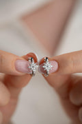 925 Sterling Silver | Polaris Star Earrings | Rhodium Plated Zircon Jewelry