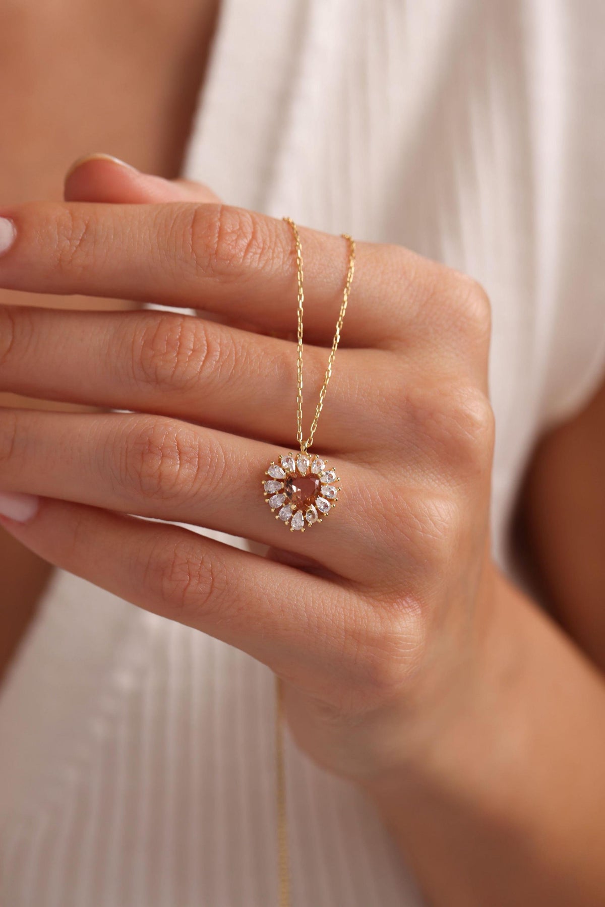 Zultanite Heart Necklace | 925 Sterling Silver Necklace | Gold Plated Pendant